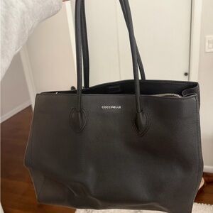 Black Coccinelle Leather Shoulder Bag